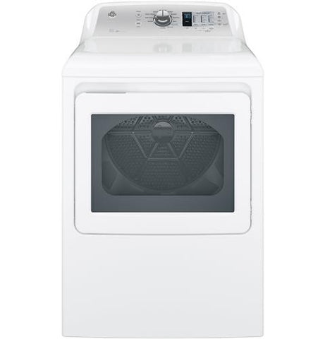 GE® 7.4 cu. ft. capacity aluminized alloy drum electric dryer with HE Sensor Dry GTD65EBSJWS - d-airconditioning