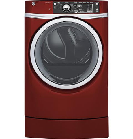 GE® 8.3 cu. ft. capacity RightHeight™ Design Front Load electric ENERGY STAR® dryer with steam GFD49ERPKRR - d-airconditioning