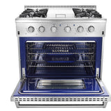 Thor HRG3617U 36″ PROFESSIONAL STEEL GAS RANGE WITH GRIDDLE - d-airconditioning