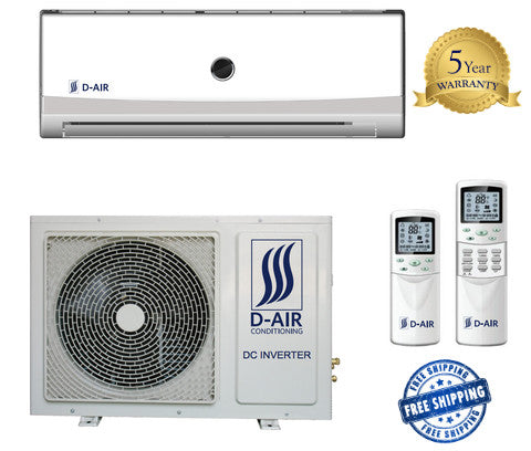 D Air 18000 BTU 20 SEER Ductless Mini Split Heating & Air Conditioner - d-airconditioning